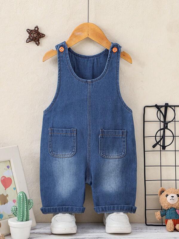 Spring/Summer Baby Boy Casual Denim Overalls