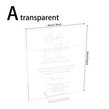 Libro de visitas de acrílico para audio para boda - Deja un mensaje para los recién casados sin electricidad - Elegante aspecto de vidrio transparente para la decoración de la fiesta de boda
