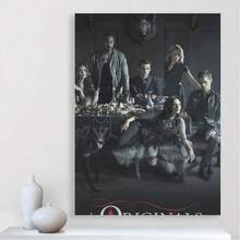 Framed   "The Originals" Vintage Movie Poster,  - Classic Film Canvas Art With Iconic Characters & Wolves Design - Ideal For Home Decor & Movie Fan Collectibles, Perfect For Room Decor - Framed - View 2