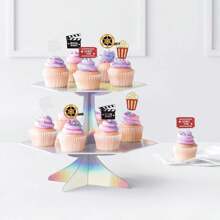 10 Stücke Kuchen Deko Fähnchen, filmbezogene Backdekoration, Party Cupcake Picker, Foto-Requisiten, angesagter Stil