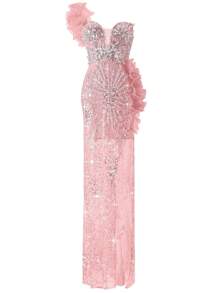 New Arrival Women's Beaded Sexy Evening Gown, Formal, Party Dress, For Wedding Guest