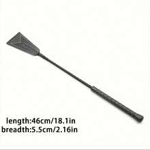 1 件 PU 皮革马鞭，柔软马术鞭，带防滑编织手柄和腕带，马术训练配件