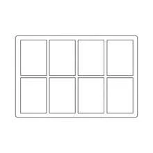 Support en acrylique pour personnage d'anime et carte de jeu, porte-photo et cadre, organisateur de stockage épais transparent pour cartes de collection, 6,5 x 9,1 yard