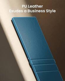 Teclado plegable y compacto Protoarc, teclado portátil Xk04 con cubierta de PU, teclados inalámbricos de viaje de bolsillo, para smartphone, tableta y portátil - Negro - Azul - Ver 3