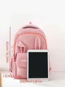 Mochila versátil con gran capacidad, apta para la escuela, graduación, viajes, de estilo sencillo y bonito, adecuada para diversas ocasiones