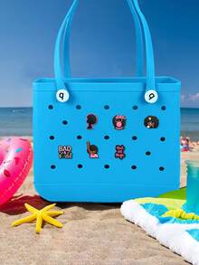 18/16/件 Bogg 包饰非洲风沙滩包配件轻便防水夹子适用于夏季手提包、泳池包和旅行包，适合女士女孩 - 彩色 - 查看 6