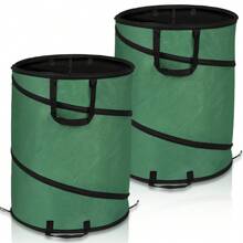 Lospitch Pop Up Gartensack 170L | Laubsack für Blätter & Abfälle | 2er/4er/6er Pack | Hocheffizientes Gartenabfallmanagement