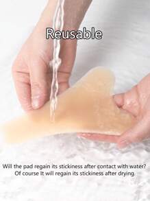 1pc Seamless/Invisible Intimate Protection Sticker For Bikini Area, Silicone Waterdrop Shaped Private Part Cover