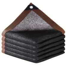 Shade Cloth Sunblock Mesh Cover Taped Edge With Grommets, Sun Net For Pergola, Plants Greenhouse, Gardens, Patio, Canopy