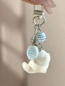 1 chiếc móc khóa mặt dây chuyền hình cá heo & cá voi hoạt hình dễ thương dành cho cả nam và nữ cho túi xách - Nhiều màu - Xem 2