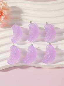 7pcs Cute Glow-In-The-Dark Multicolor Simulated Fruit Orange Pendant Jewelry DIY Accessories Keychain Bag Charm