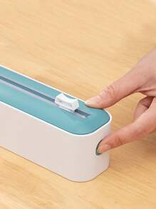 1 Stück Magnetischer Folienabroller und -spender - wiederverwendbar für Klarsichtfolie, Alufolie und Backpapier, Küchenausstattung für die Schublade