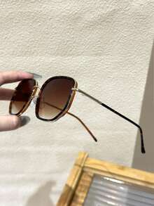 1 pereche de ochelari retro cu ramă completă din cupru pentru femei, stil clasic nou, potrivit pentru toate anotimpurile, eleganți și la modă, potriviți pentru golf, condus, ieșiri și alte ocazii, reprezintă un cadou minunat, potriviți și pentru condus, recreere în aer liber, petreceri pe plajă, fotografie stradală, festivaluri de muzică, petreceri și alte ocazii. - Culoare solidă - Vizualizare 5