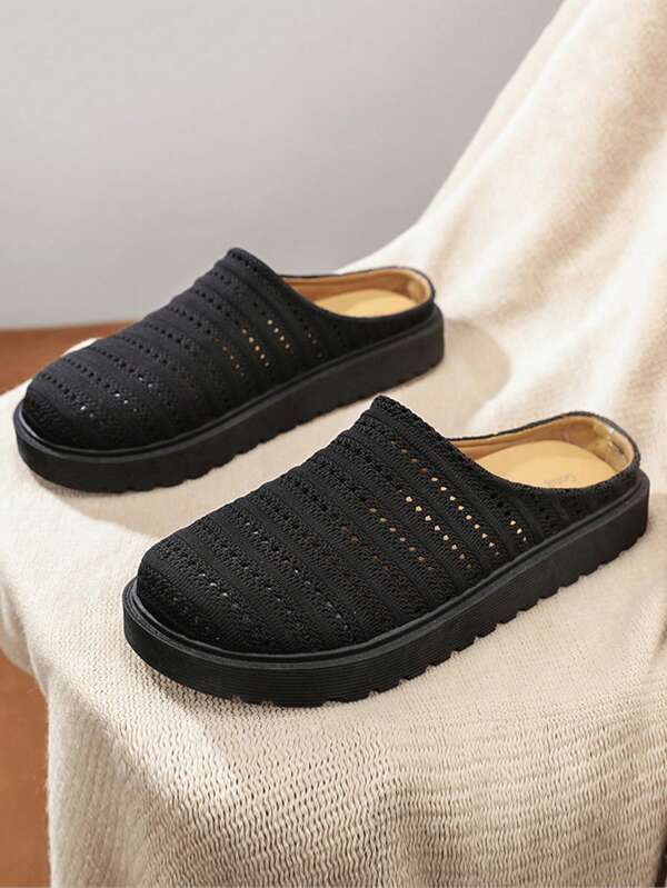 Men's Shoes, Breathable Hooded Slippers, Lightweight Mesh Casual Shoes