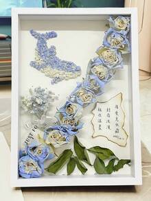 1pc Hollow Dried Flower Decoration Frame, DIY Handmade Display, 3D Photo Frame, Suitable For Holiday And Anniversary - Multicolor - View 18