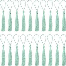 20pcs Miniature Silk Tassel Soft Glossy Handmade Bookmarks With Rope Loop, For Keychain, Earring, Jewelry Making, Memorabilia, Graduation Ceremony, Garment Sewing, Gift Tags DIY Craft Project - Multicolor - View 24