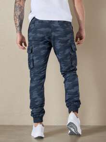 Herren Camouflage Cargo Hosen, Neue Arbeitskleidung Outdoor Hosen, Streetwear Lässig Loose Fit Lässig Hosen, Viele Taschen Hochwertige Militär Stil