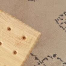 1 pièce Tabouret en bois de forme de biscuit mignon, conception amovible pour une portabilité facile, convient pour le salon, la chambre, la salle de bain, le camping en plein air, le pique-nique, le thé de l'après-midi, la décoration pour le salon, la chambre, l'entrée