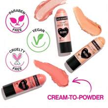 Makeup Stick, Buildable Color, Versatile Use, Cruelty-Free & Vegan - Floral Majority