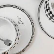Coffee Tea Cup Kit + Saucer And Spoon 230ml - 球 - 查看 5