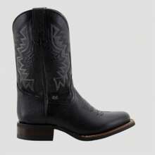 Botas Vaqueras  Hombre Texas Natural Jb5414 Negro Natural Bota texana para rodeo, estilo cowboy, con plataforma y diseño decorativo. - Negro - Ver 1