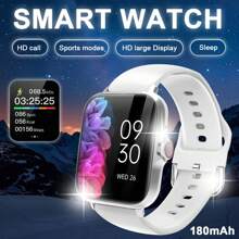 1 Stück unisex Silikon Armband Smartwatch mit hochauflösender Anzeige, Handyanrufe, Soziale Benachrichtigungen, Mehrere Sport-Modi, kompatibel mit iOS & Android, geeignet für den täglichen Gebrauch
