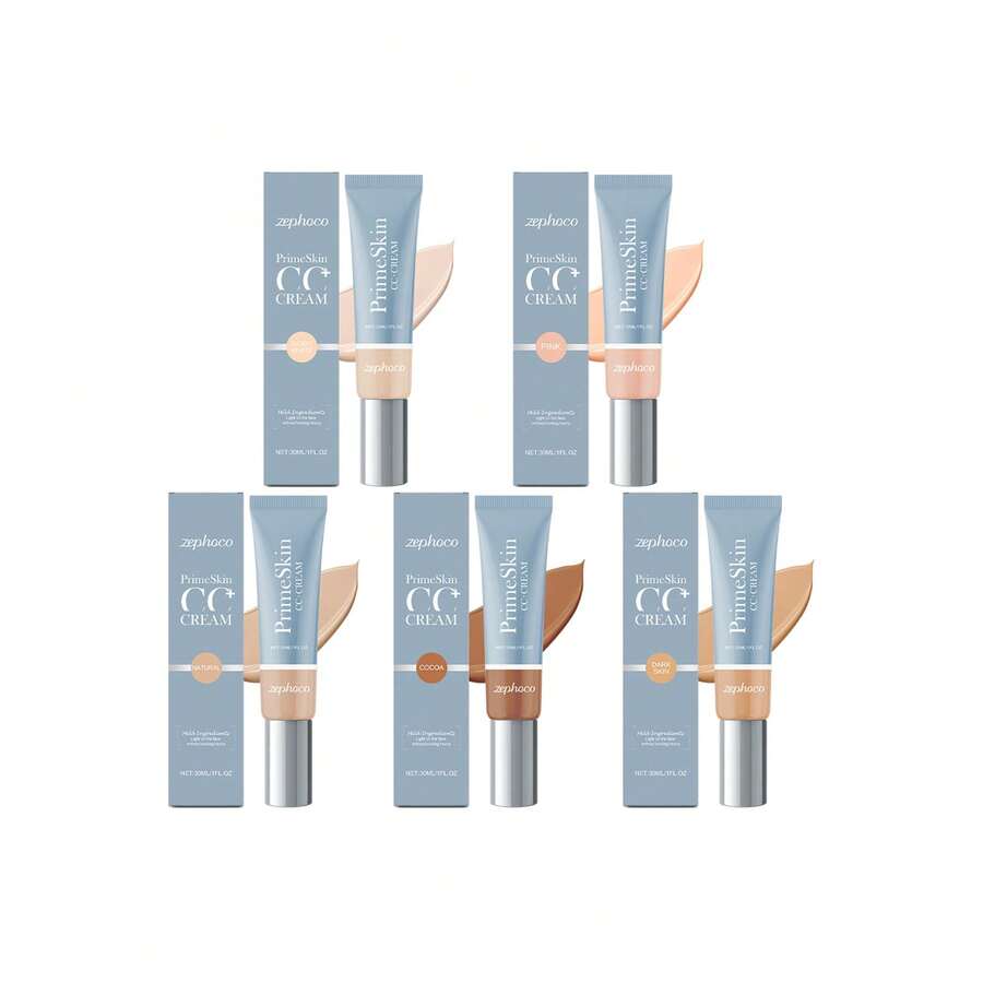zephoco Serie de Base Ligera Nutritiva Ligera Hidratante Iluminadora Hidratante No Apelmazada Acabado Natural - Marfil - Ver 1
