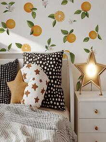 1pc, Fresh Fruit Wall Sticker, Lemon, Removable Waterproof Vinyl Sticker, Suitable For Restaurant Kitchen Living Room Background Wall Decoration, Home Decoration - Yellow - View 8