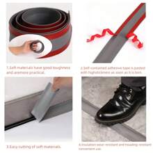 1 rotolo 2,16*118,11 pollici / 5,5 cm*3 m Copertura di cavi pavimento, protezione cavi in PVC, protezione prolunghe & previene le cadute, soluzione di gestione, copertura protezione cavi montata a superficie, autoadesiva, adatta per pavimenti, pareti e desktop