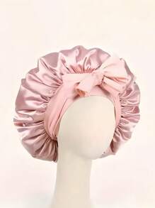 1pc Luxurious Satin & Silk Bonnet For Sleeping - Adjustable Comfort Fit With Tie Band - Unisex Night Hair Protection For Men & Women Home Bathroom Decor Summer Bonnet Queen Silk Bonnet Satin Bonnet Hair Bonnet For Sleeping Braid Bonnet Adjustable Bonnet Tie Bonnet Night Cap Sleep Bonnet For Women Curly Hair Travel Essentials Travel Accessories Vacation Holiday Back To School