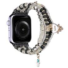 1 Pieza Correa de mujer bohemia colorida con cuentas, pulsera estilo brazalete, compatible con 38/40/41/42/44/45/49mm, se adapta a Ultra/SE/8/7/6/5/4/3/2/1