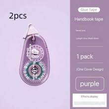1PC/2PCS/4PCS Double-Sided Adhesive Dots Glue Tape, Acid Free & Archival, DIY Scrapbooking Collage Photo Album School Stationery Supplies Roller Tape,Permanent Tape Roller Tape Runner, Perfect For Adhesive Tape Dispenser For Crafts And Scrapbooking