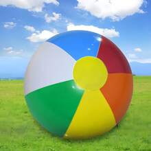 6 Stück/10 Stück aufblasbare Strandballons, bunte PVC Werbe- und Promotionspielzeuge für Pool und Strand