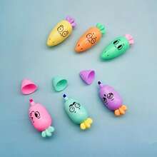 3支/6支随机装 - 胡萝卜形荧光笔，色彩缤纷，趣味十足，小巧便携，适用于日记、涂鸦、笔记，是学校和办公用品的理想之选，也是节日礼物和亮丽文具的佳品。 - 彩色 - 查看 8