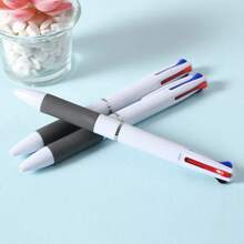 Set Of 6/12/18pcs Creative Tri-Color One-Piece Ballpoint Pens, Simple & Stylish Pressing Multi-Color Ballpoint Pens Back To School