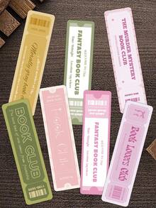 30 件爱书人俱乐部主题不重复精致书签，适合节日礼物书籍装饰卡片阅读标签文具礼品，适合读书俱乐部读者作家爱书人学校办公用品学生教师、学校用品、返校 - 彩色 - 查看 8