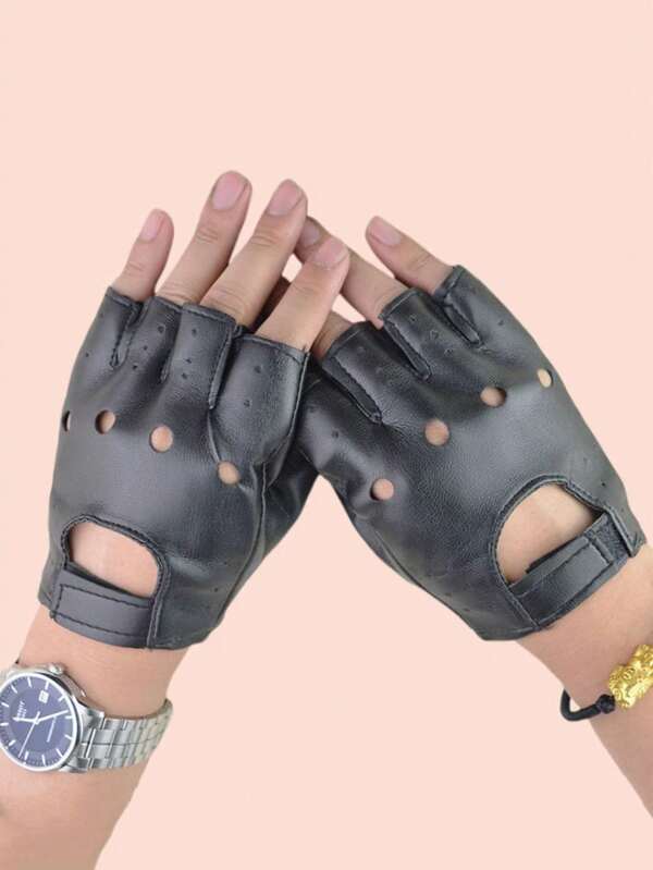 1 paire de gants à doigts courts pour les couples, parfaits pour une utilisation quotidienne, les représentations de danse et les cadeaux de fête