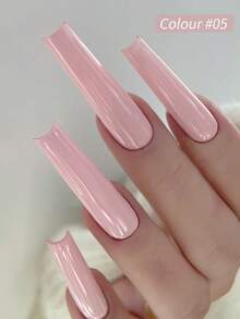 9色粉色拍胶晕染罐装高饱和度流行半固体指甲油胶美甲店专用