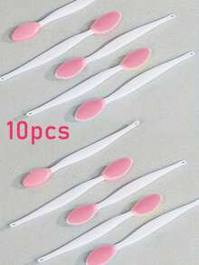 10件/5件/1件升级版双面硅胶黑头刷，硅胶鼻刷搭配加大洁面海绵，深层清洁，黑头和瑕疵去除工具，洗脸按摩两用，便携亲肤（适合敏感肌肤），鼻翼清洁按摩刷，温和去角质，深层毛孔清洁剂，黑头提取伴侣，旅行必备，洁面工具 - 粉色 - 查看 6