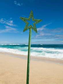 1 szt. ulepszona, grubsza, wielokolorowa różdżka w kształcie gwiazdy, odpowiednia do występów scenicznych, imprez festiwalowych, świąt, prezentów, występów na koncertach muzycznych, wielokolorowa magiczna różdżka w kształcie gwiazdy, rekwizyt na imprezę świąteczną