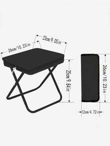 1 件便携式多功能户外野餐露营折叠椅、超轻钓鱼凳、旅行凳、钓鱼配件