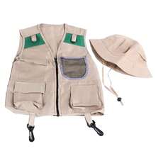 Conjunto de ropa de aventura para niños, disfraz de rendimiento al aire libre, explorador de insectos, disfraz de arqueólogo para juego de roles para niños - Verde - Ver 3