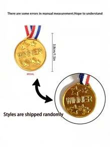 20pcs-Baby Shower Gold Winners Medals, Plaques, Gymnasium Day Medals, For Sports, Competitions, Talent Shows, Spelling Bees Birthday Party Gifts, Motivational Baby Gifts, Gifts For Boys And Girls
