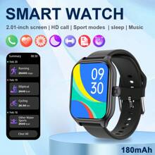 1 Stück unisex Silikon Armband Smartwatch mit hochauflösender Anzeige, Handyanrufe, Soziale Benachrichtigungen, Mehrere Sport-Modi, kompatibel mit iOS & Android, geeignet für den täglichen Gebrauch
