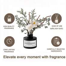 KBHOMFRA Reed Diffuser 3.38fl.Oz Jasmine Scent Home Fragrance Essential Oil  Scent Diffuser Stick Of Fragrance Essential Oil,For Bathroom Diffuser Home Bedroom Office Décor - Jasmine Tea - View 5