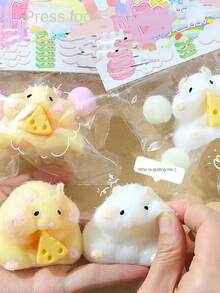 Creative Cute Hamster Pinch National Style Gift Decompression Venting Mud Feeling Super Soft Decompression Artifact Highly Attractive Toy - Multicolor - View 4
