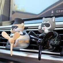 Cartoon Propeller Pilot Car Aromatherapy, Car Air Outlet Small Airplane Aromatherapy, Car Air Freshener, Aromatherapy Diffuser, Decorative Perfume Fan, Car Ornaments, Perfume Deodorant, Fresh Perfume Decoration, Cute Shape, Car Accessories, Including 2 Pieces Of Air Freshener.
