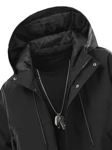 Men's Jacket, Solid Color Hoodie Casual Loose Comfortable Versatile Outerwear With Large Pockets, Spring/Autumn