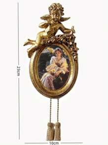 1pc European Retro Carved Resin Wall Hanging Photo Frame Decor Gifts Birthday Graduation