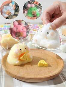 Creative Cute Hamster Pinch National Style Gift Decompression Venting Mud Feeling Super Soft Decompression Artifact Highly Attractive Toy - Multicolor - View 2